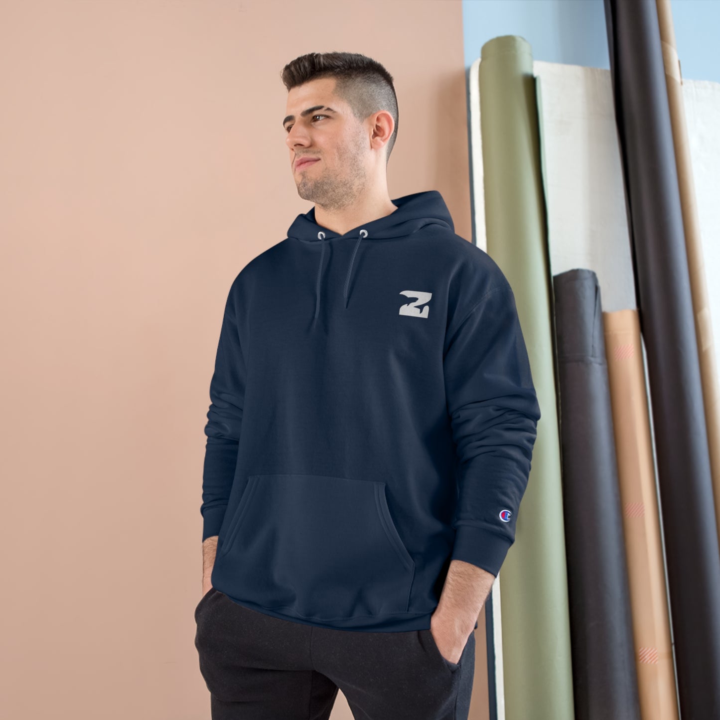 Pink Tuna Champion Hoodie