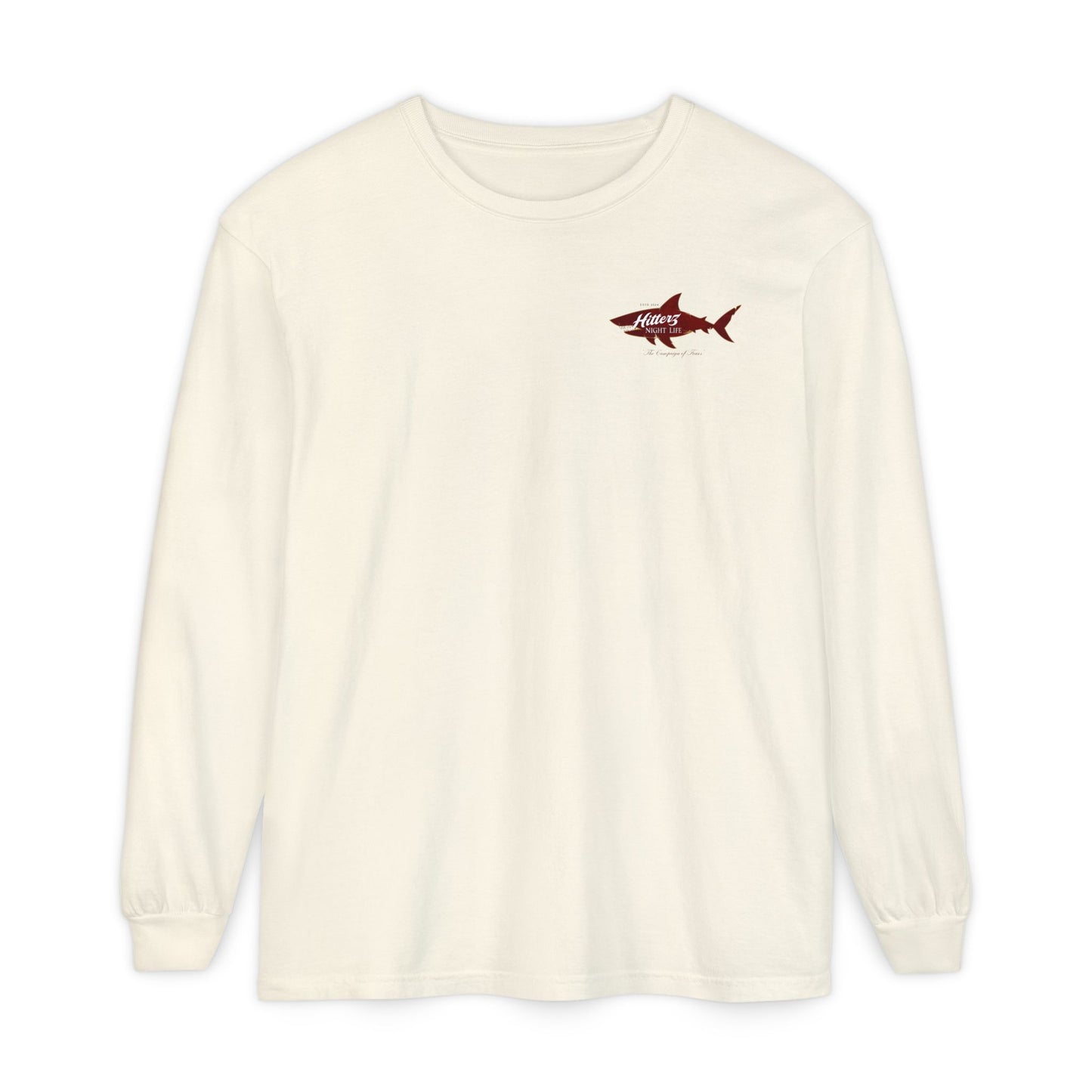 Night Life - Unisex Garment-dyed Long Sleeve T-Shirt