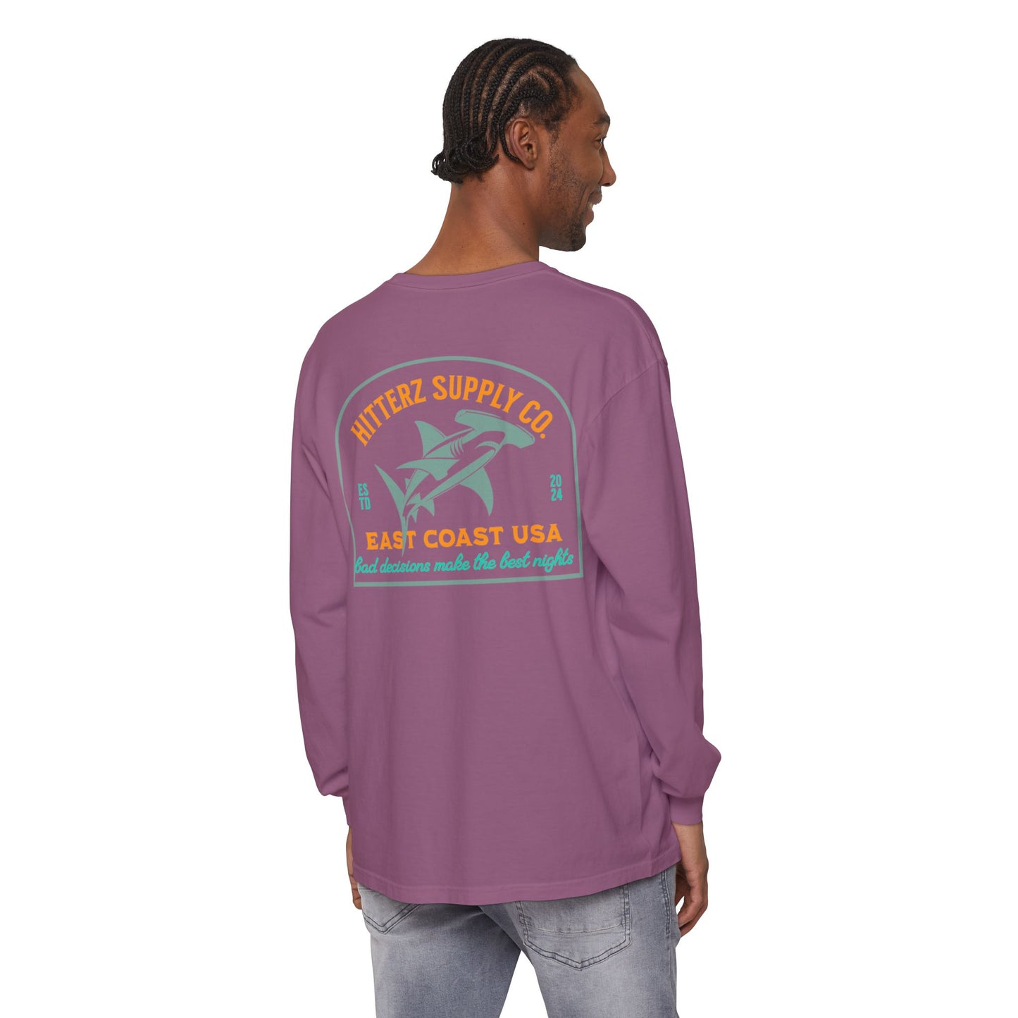 Bad Decisions Make the Best Nights - dyed Long Sleeve T-Shirt