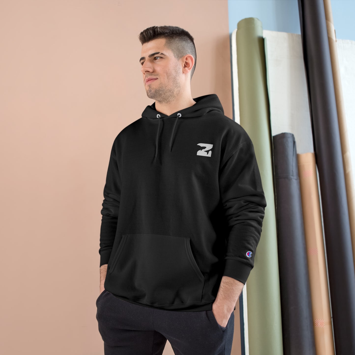 Pink Tuna Champion Hoodie