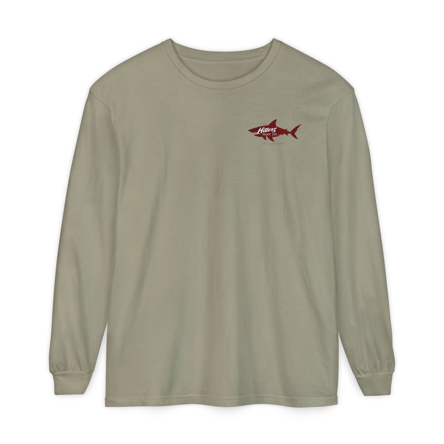 Night Life - Unisex Garment-dyed Long Sleeve T-Shirt