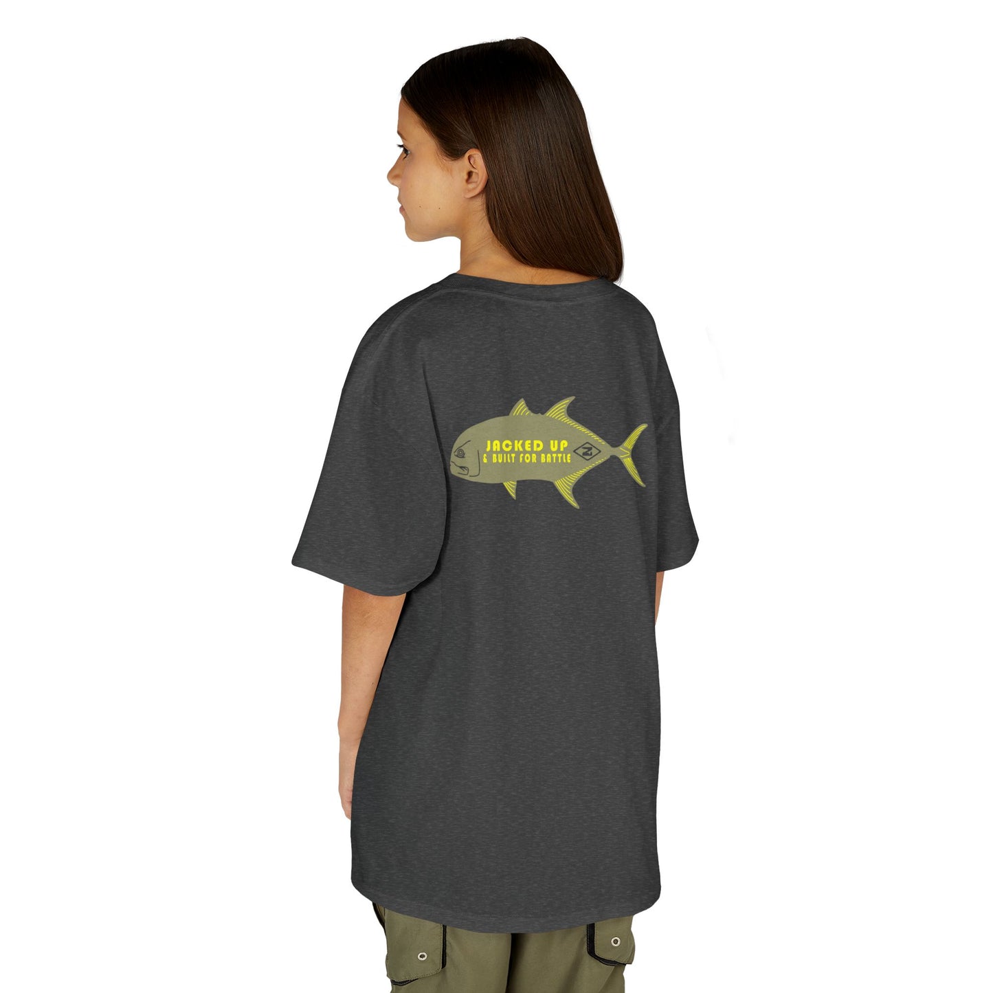 Jacked Up & Built For Battle - Kids Heavy Cotton™ Tee