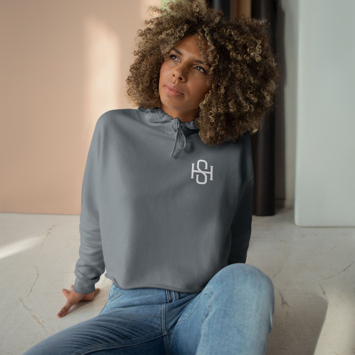 Vintage Hitterz Crop Hoodie