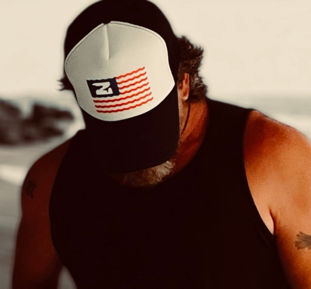 Red, White & Blue Foam Trucker