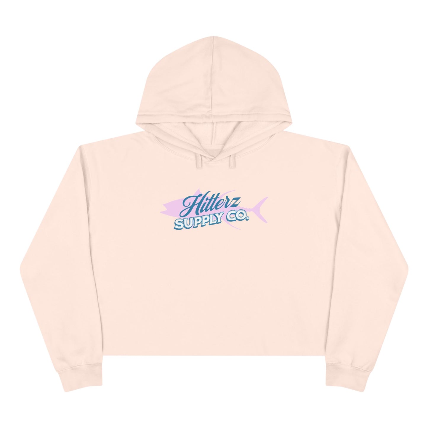 Pink Tuna Crop Hoodie