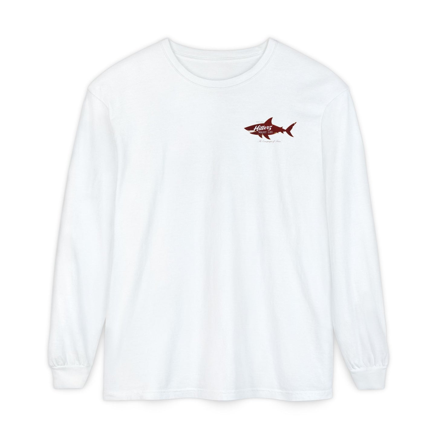 Night Life - Unisex Garment-dyed Long Sleeve T-Shirt