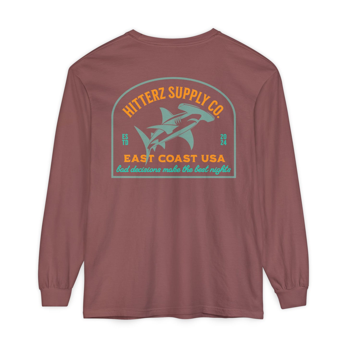 Bad Decisions Make the Best Nights - dyed Long Sleeve T-Shirt