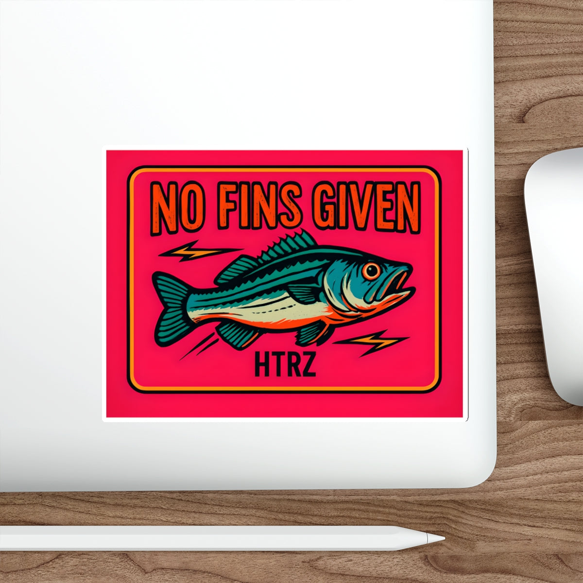 No Fins Given - STICKER
