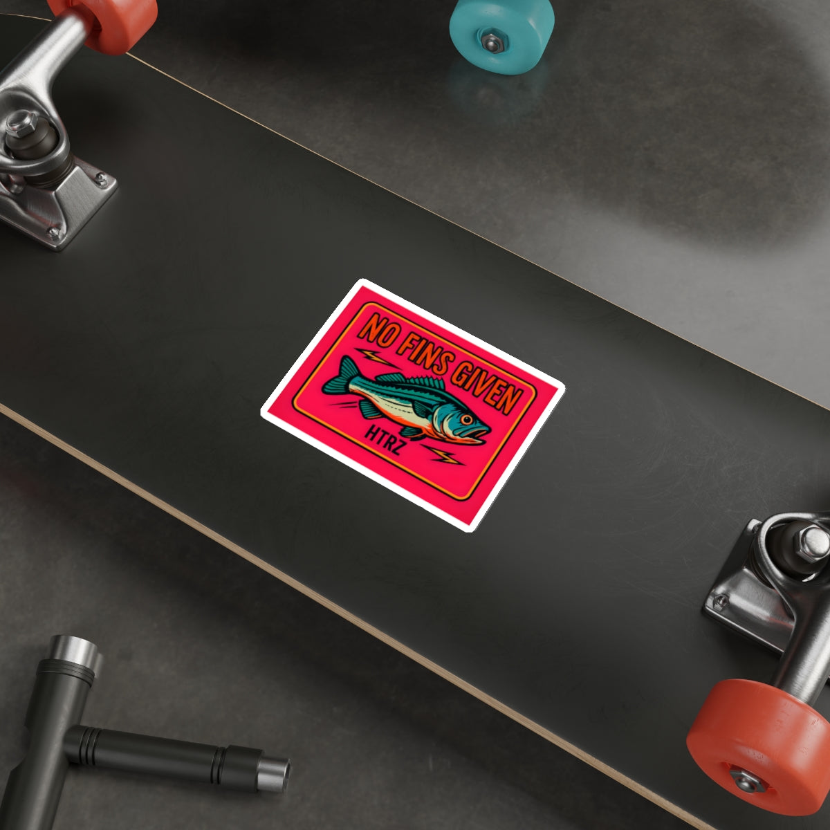 No Fins Given - STICKER