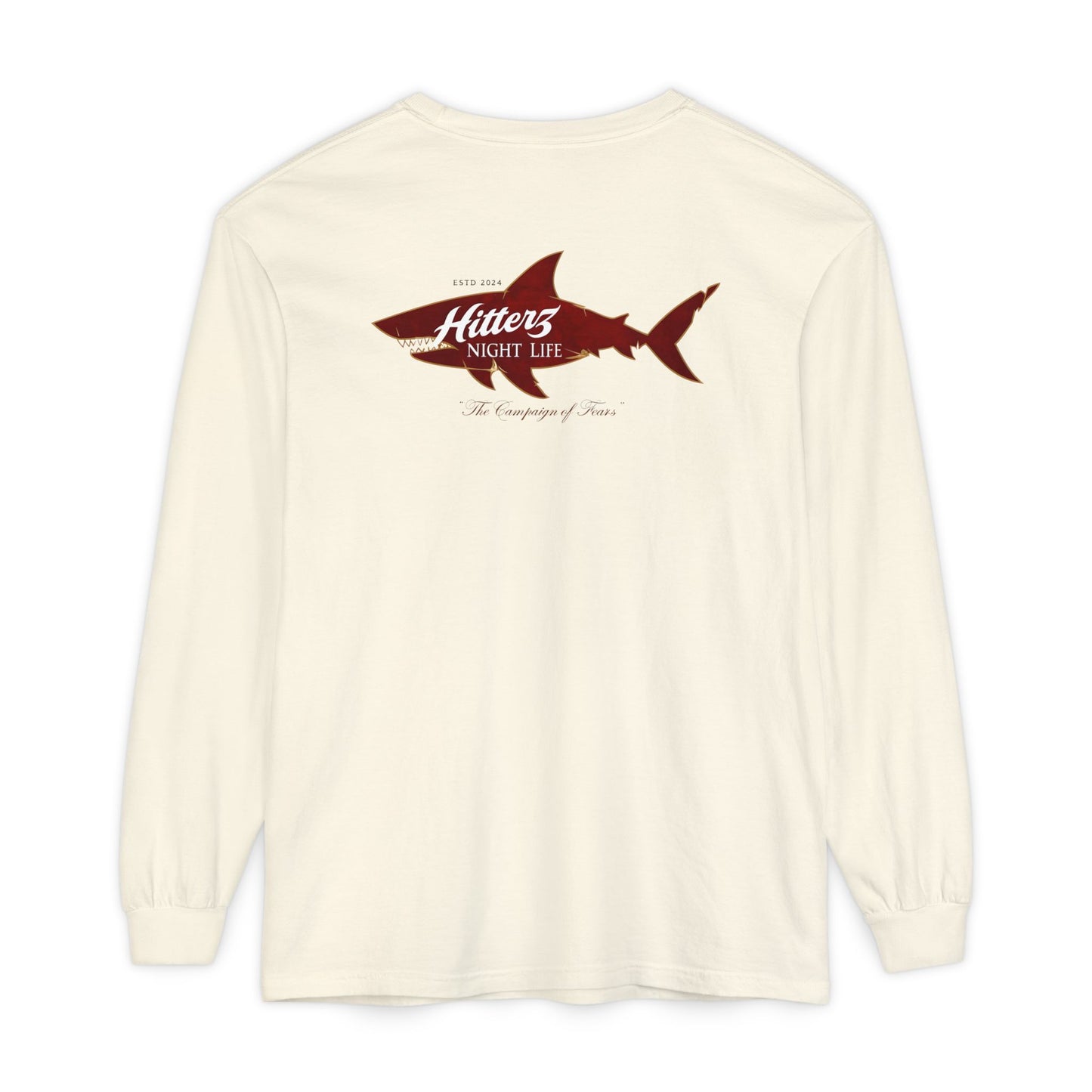 Night Life - Unisex Garment-dyed Long Sleeve T-Shirt
