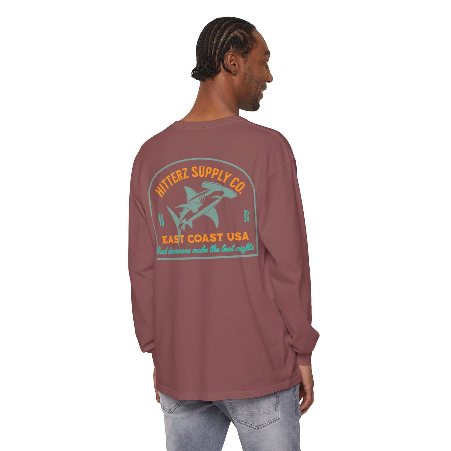 Bad Decisions Make the Best Nights - dyed Long Sleeve T-Shirt