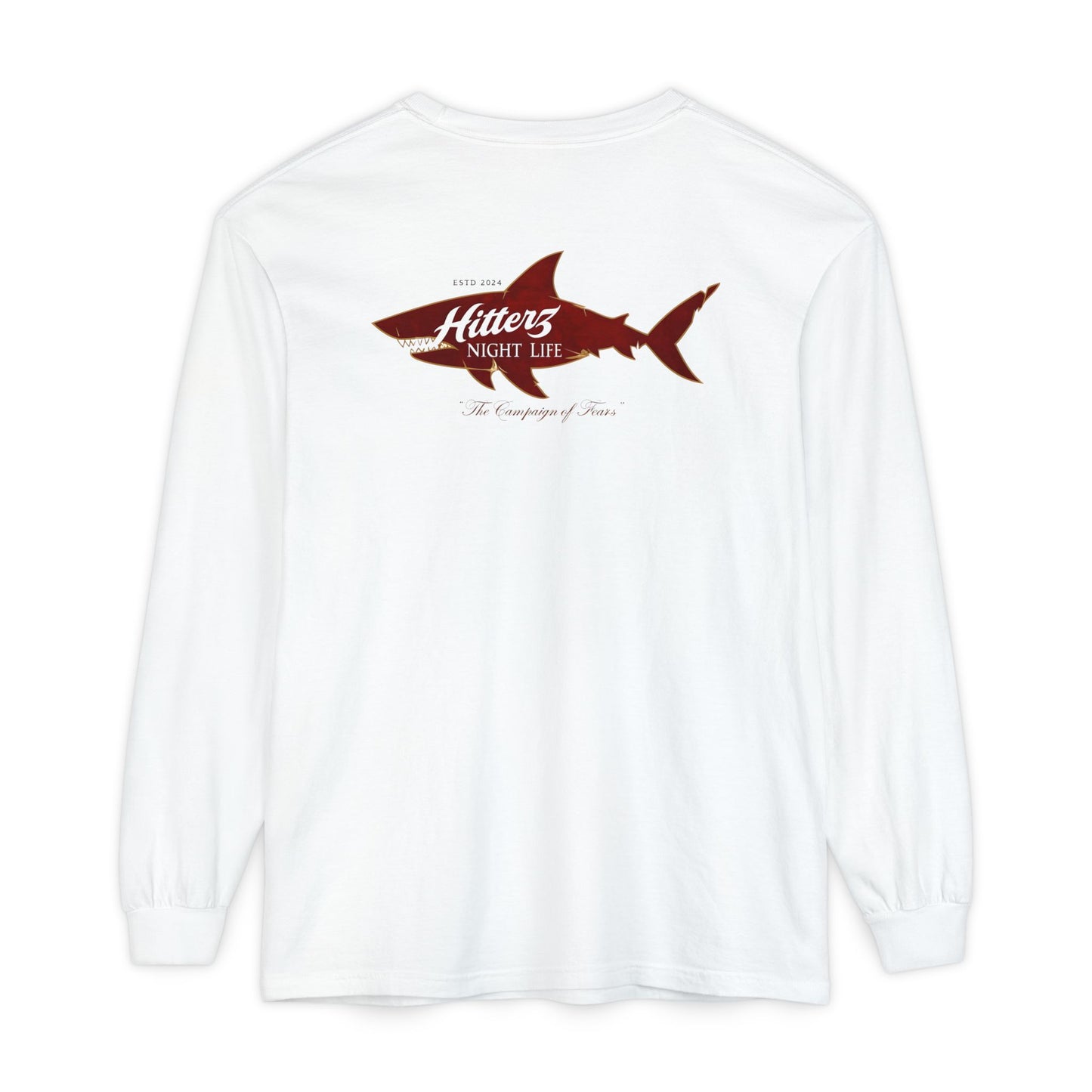 Night Life - Unisex Garment-dyed Long Sleeve T-Shirt