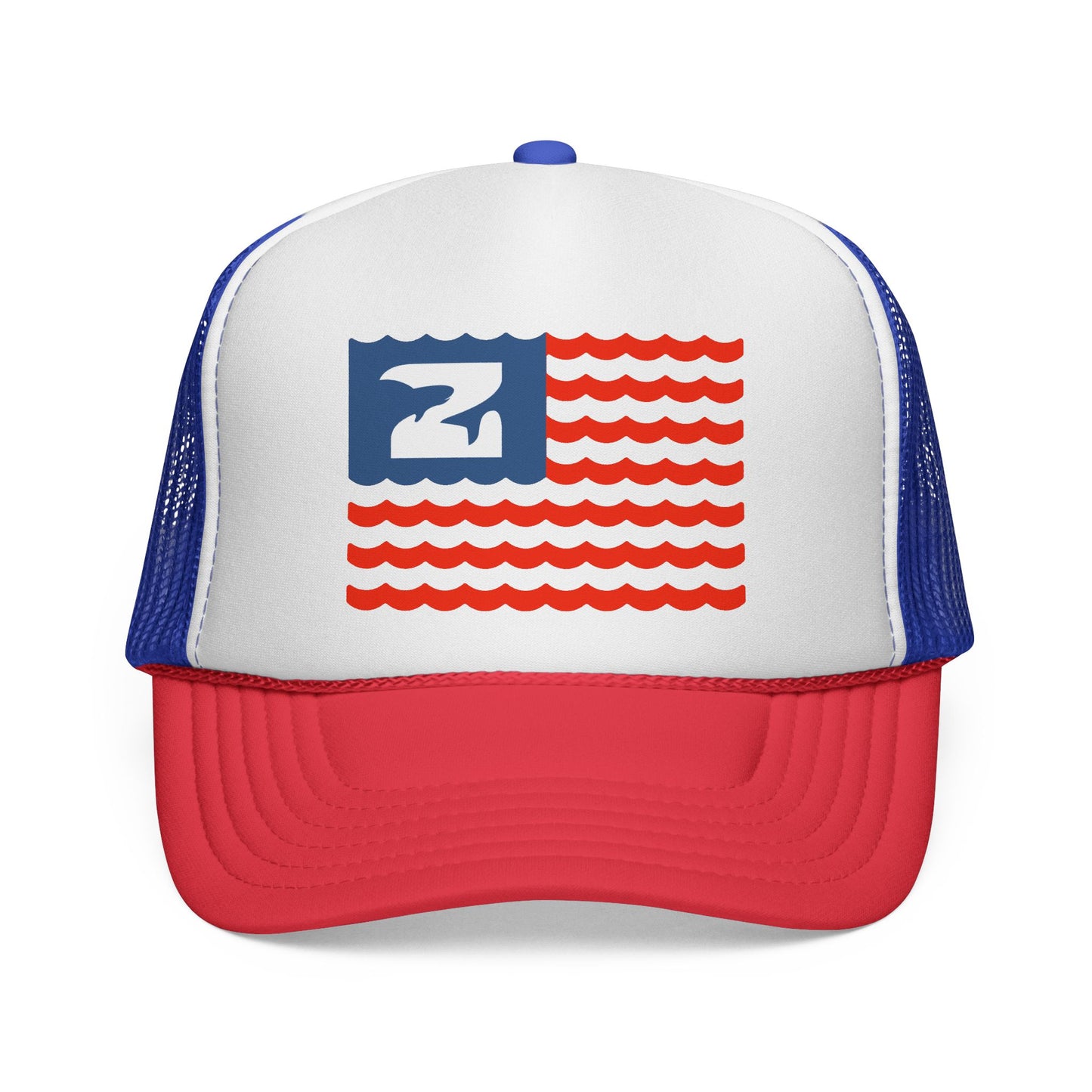 Red, White & Blue Foam Trucker