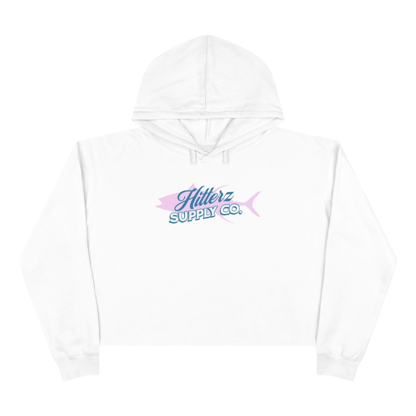 Pink Tuna Crop Hoodie