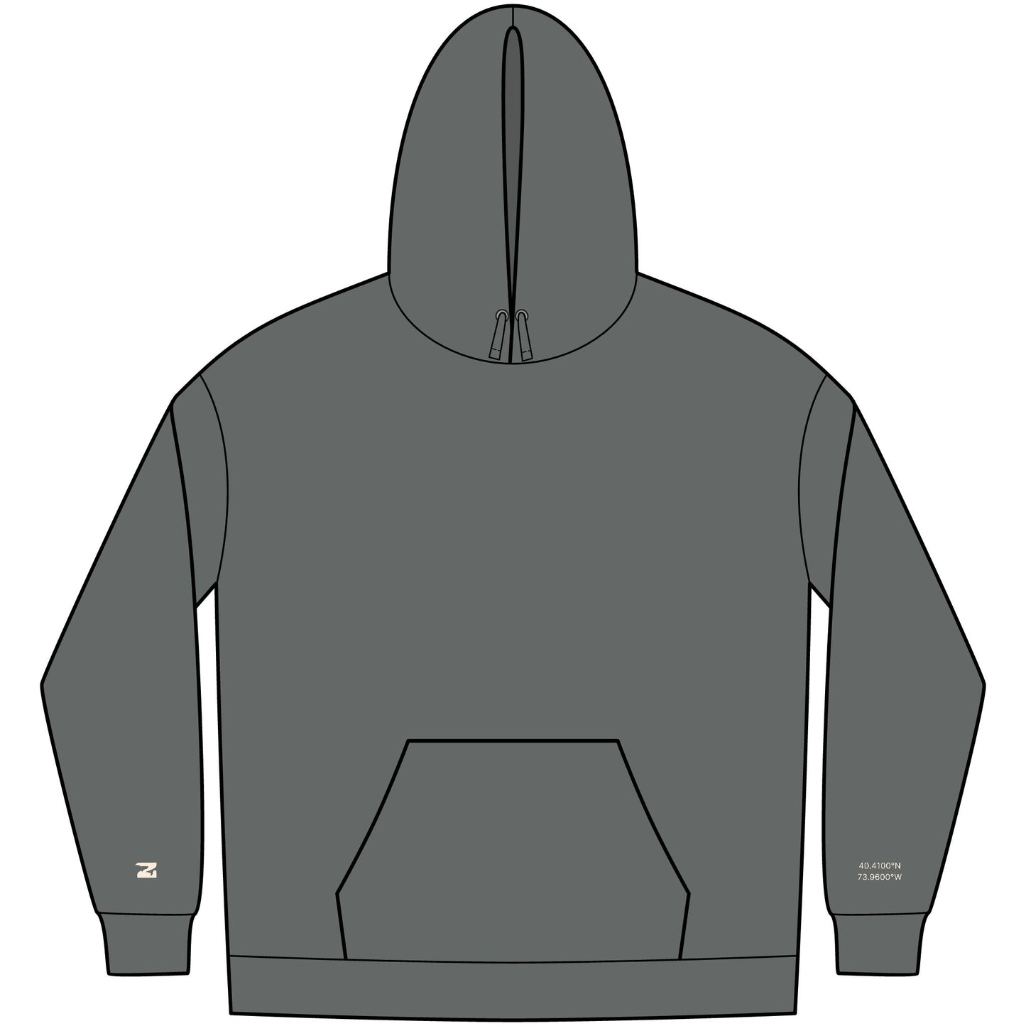 HTRZ  Warning Pennant Hoodie