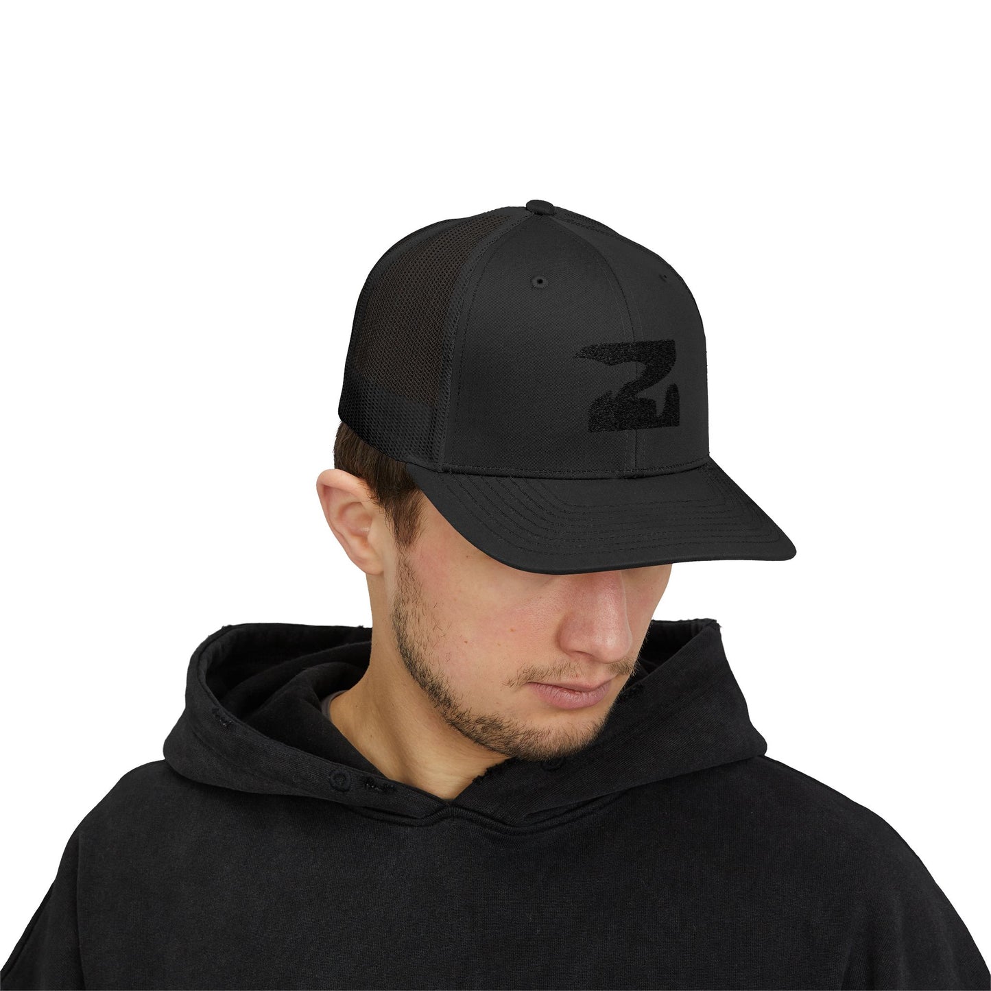 "Blackout" Icon Snapback Trucker Cap