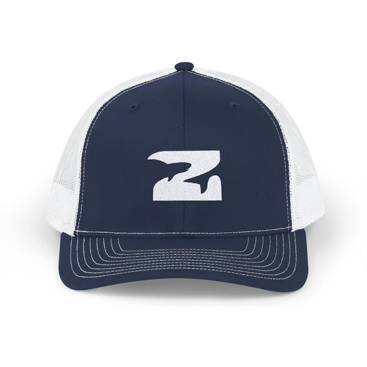 Snapback Trucker Cap Icon Logo Blue