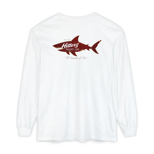 Night Life - Unisex Garment-dyed Long Sleeve T-Shirt