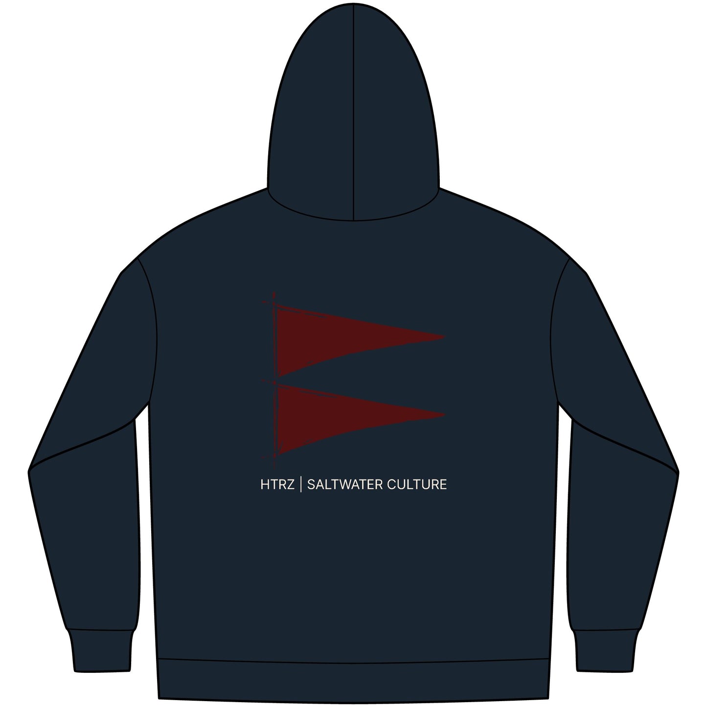 HTRZ  Warning Pennant Hoodie